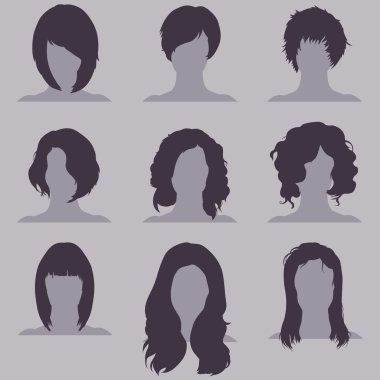 Kadın Hairdress kümesi