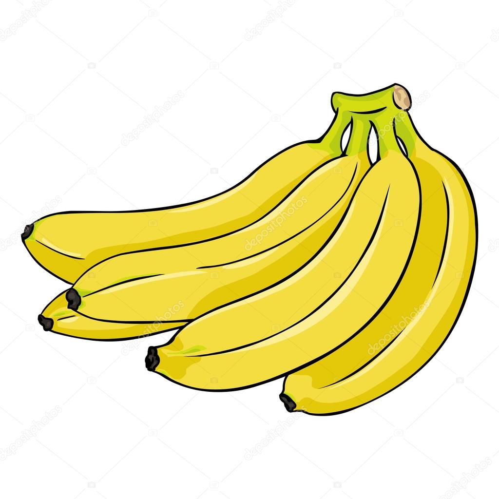 Cartoon Bunch of Bananas