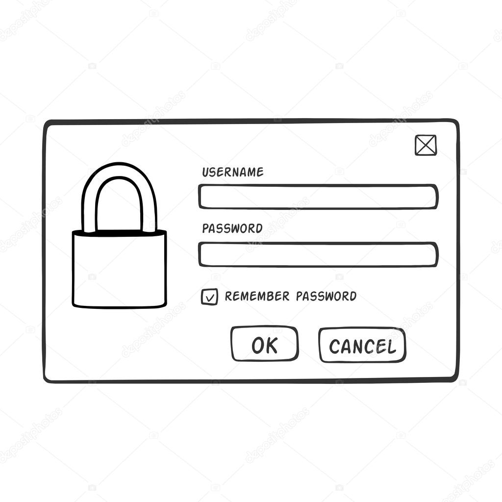 Password Dialog  illustration