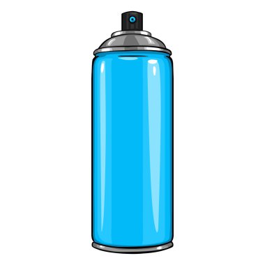 Aerosol sprey mavi boya ile