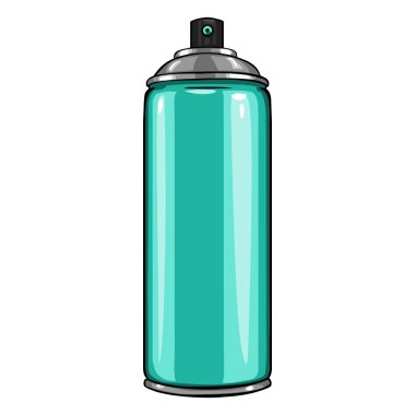 Aerosol sprey turkuaz boya ile