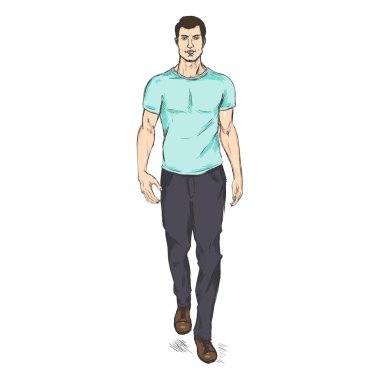 Model pantolon ve T-Shirt