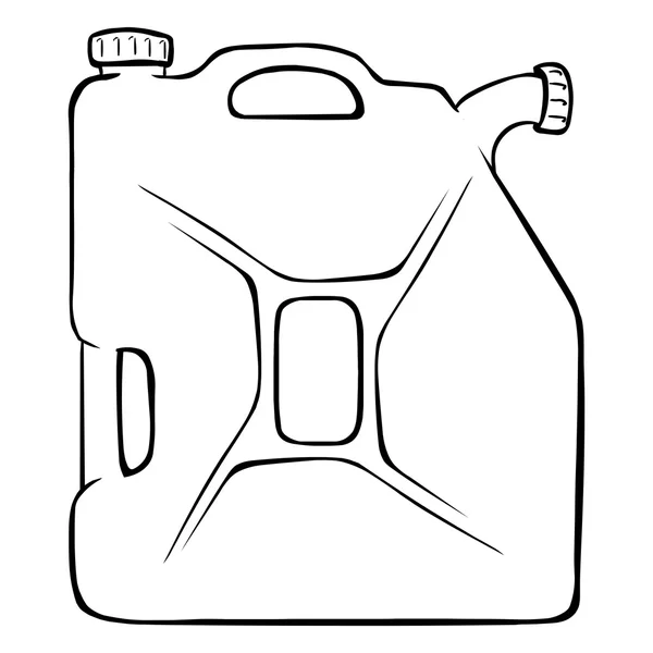 Single Jerry Can — Stock Vector
