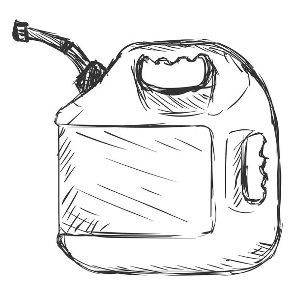 Soltero Jerry Can — Archivo Imágenes Vectoriales