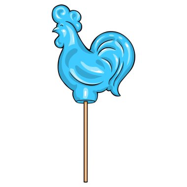 Mavi şeker horoz Lolipop