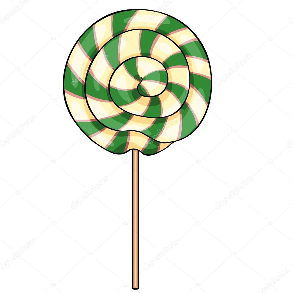 Cartoon Swirl Lolipop