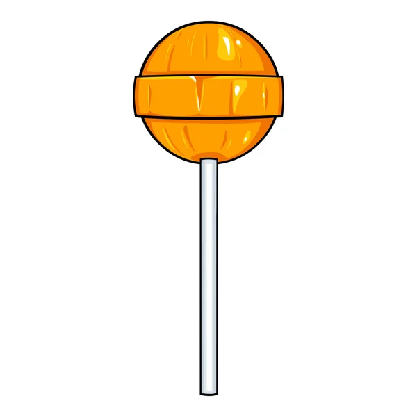 Orange rund Lolipop — Stock vektor