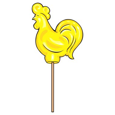 Sarı şeker horoz Lolipop
