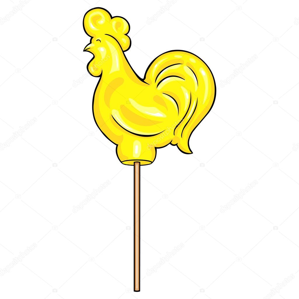 Yellow Candy Cock Lolipop