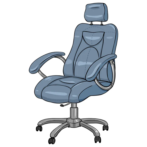 Cartoon  Blue Office Armchair — Stock Vector