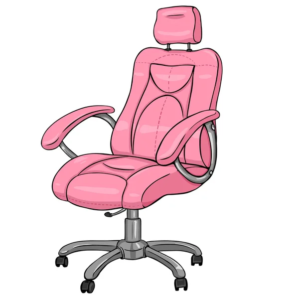 Pink Office Armchair — Stock Vector