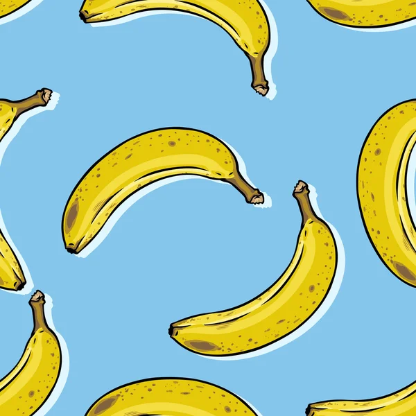 Cartoon banaan achtergrond — Stockvector