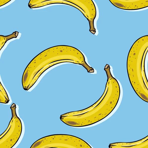 Desenhos animados Banana fundo — Vetor de Stock