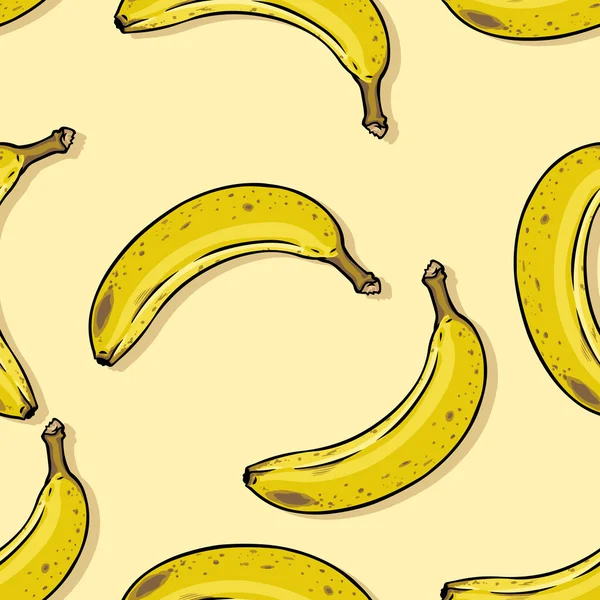 Cartoon banaan achtergrond — Stockvector