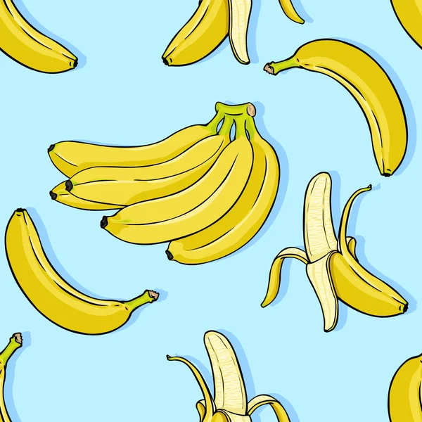 Cartoon banaan achtergrond — Stockvector