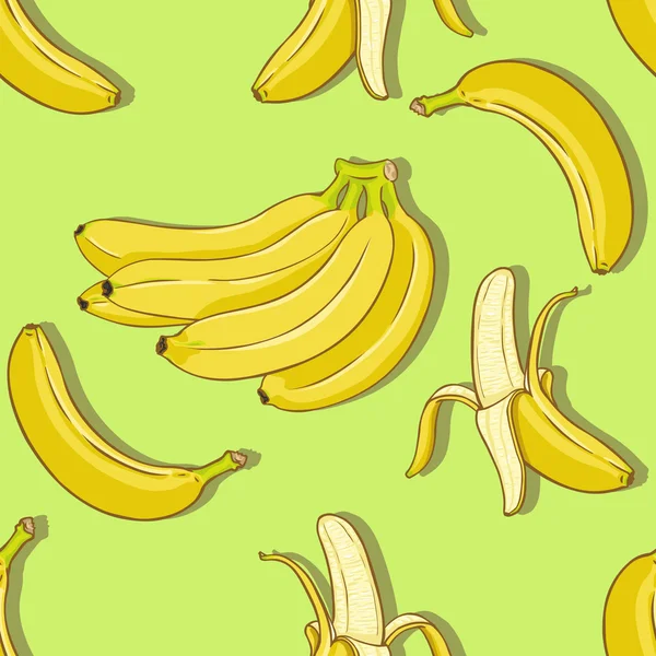 Dessin animé Banane fond — Image vectorielle