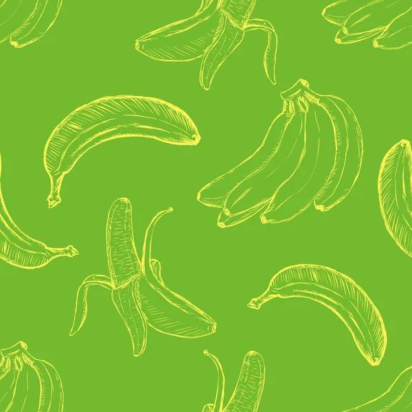 Cartoon banaan achtergrond — Stockvector