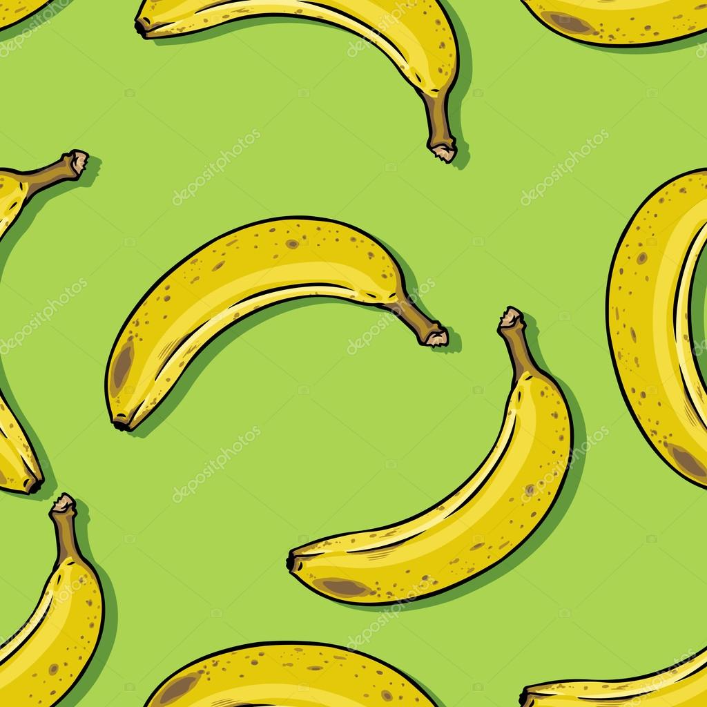 Cartoon Banana Background Stock Vector by ©nikiteev 84479362