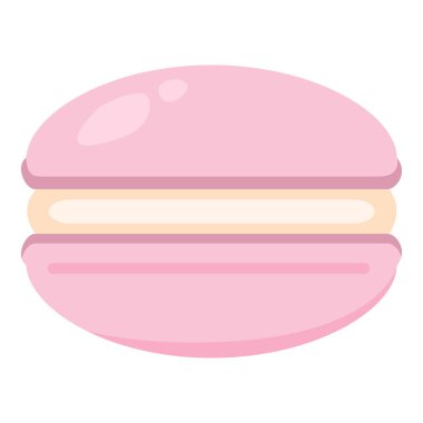 Vektör Renk Simgesi - Pembe Makarna Keki