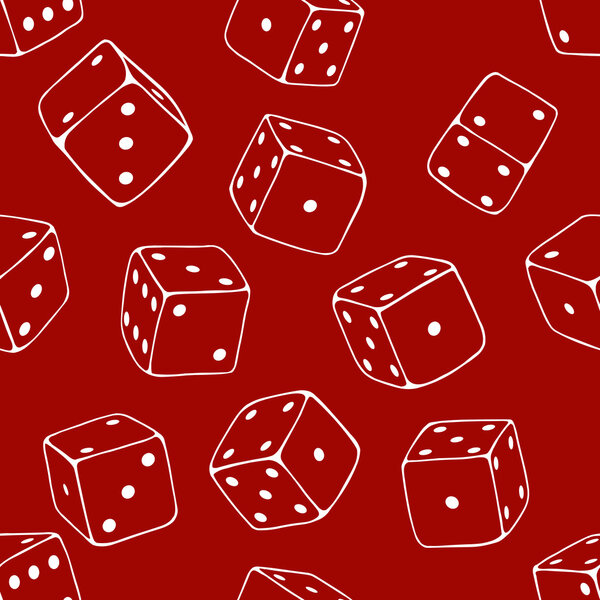 Background of Cartoon Dices