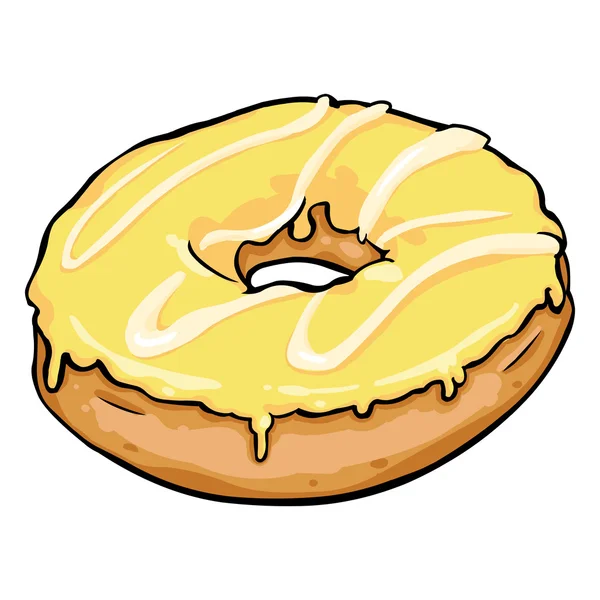 Enkele Cartoon donut — Stockvector