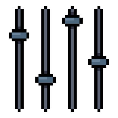 Vektör Piksel Sanat Simgesi - Ses Denetleyiciler