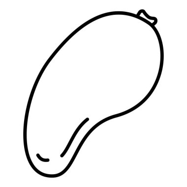 Vektör Taslak Simgesi - Mango Meyvesi