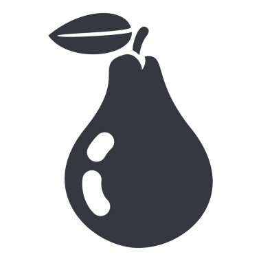 Vektör Siyah Temel Simge - Armut