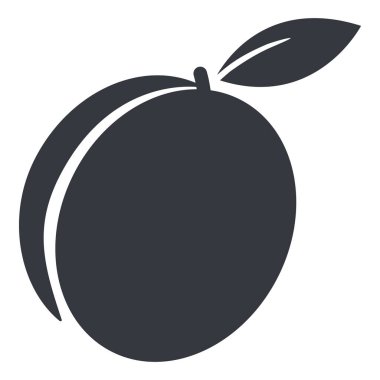 Vektör Siyah Temel Simge - Kayısı