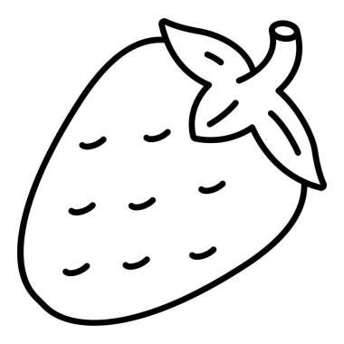 Çileğin Vektör Özet Simgesi