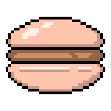 Vektör Piksel Resim Simgesi - Makarna Keki
