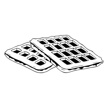 Hat sanatı Belçika waffle.