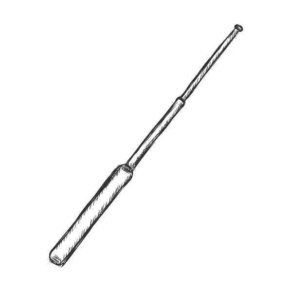 Sketch Telescopic Baton — Stock Vector