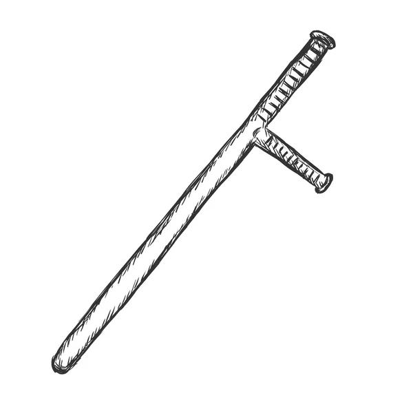 Disegno di polizia Baton — Vettoriale Stock