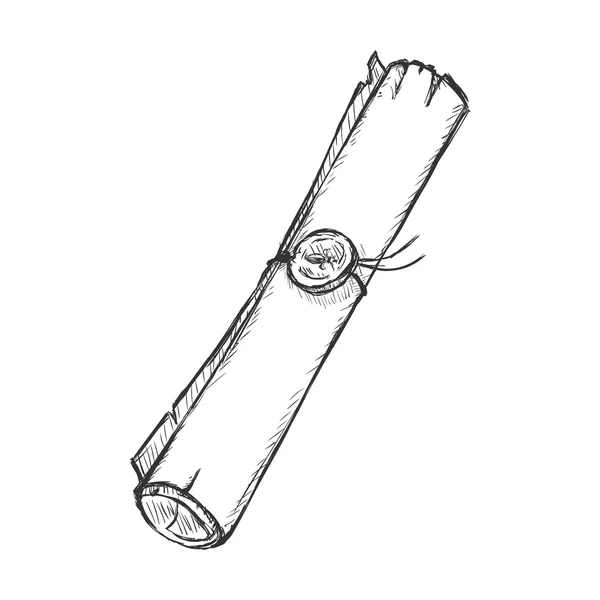 Desplazamiento de boceto único — Archivo Imágenes Vectoriales