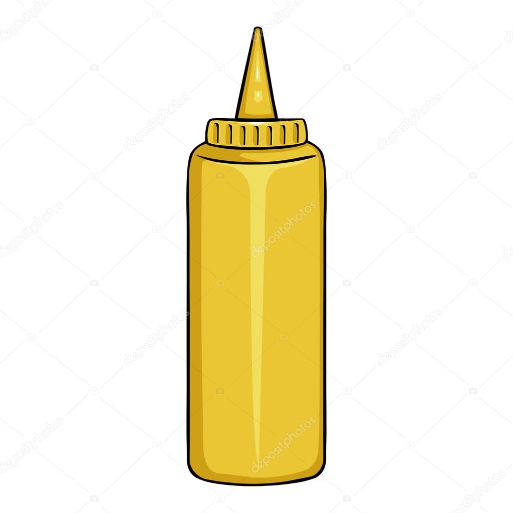Download Yellow Plastic Bottle With Mustard Stock Vector C Nikiteev 92769776 PSD Mockup Templates