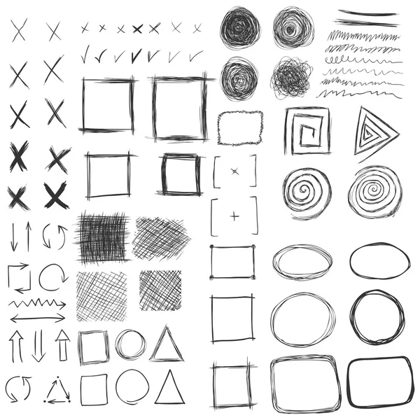Skizze abstrakter Kritzeleien — Stockvektor