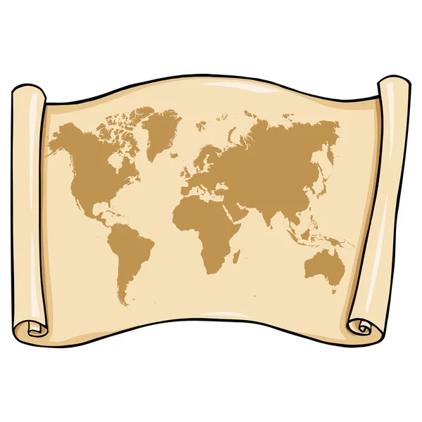 Hand drawn world map — Stock Vector