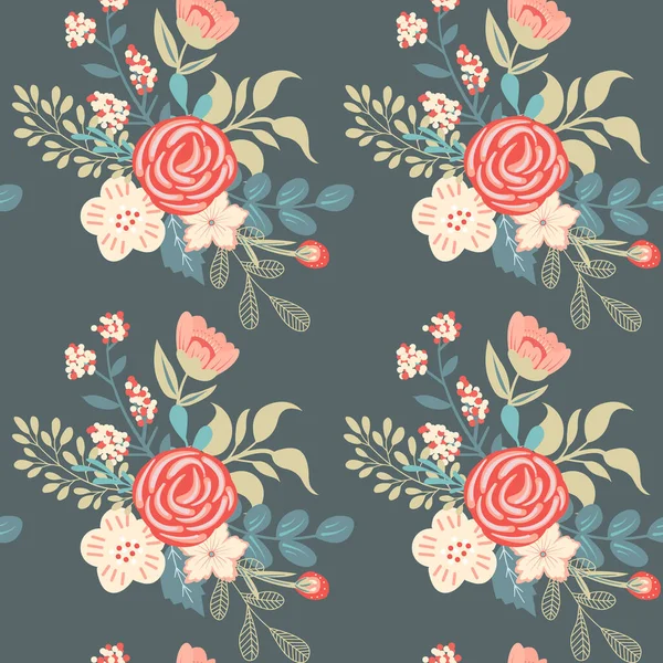 Modèle floral sans couture dans le vecteur — Image vectorielle