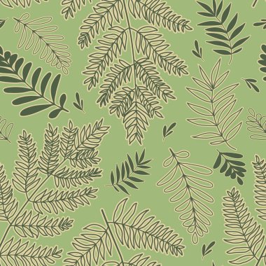 Yapraklı soyut Kusursuz Desen