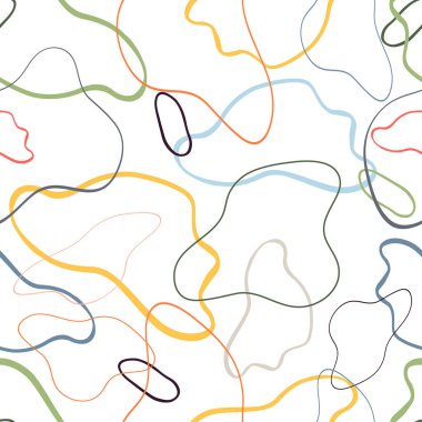 Soyut şekilli çağdaş desen