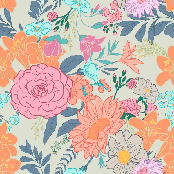 Klasik duvar kağıdı klasikleşmiş çiçek desenli arkaplan