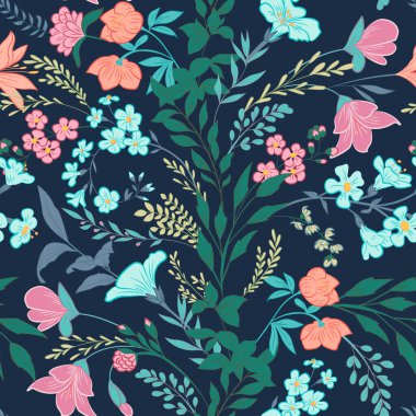 Klasik duvar kağıdı klasikleşmiş çiçek desenli arkaplan