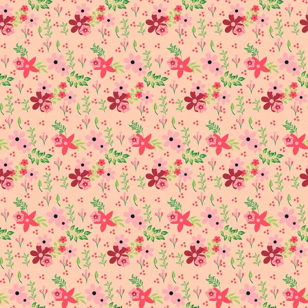 Klassische Tapete Vintage Blume Muster Hintergrund — Stockvektor