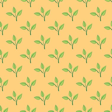 Vektörde Kusursuz Çiçek Deseni