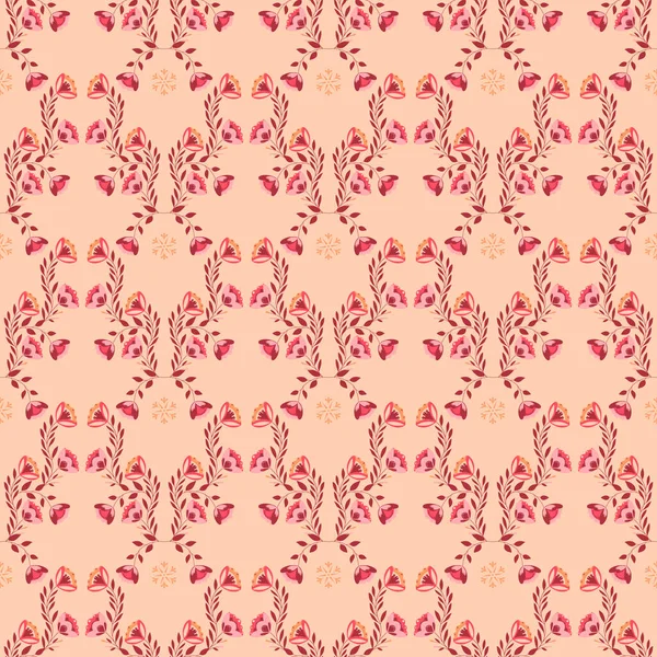 Schöne Nahtlose Muster Mit Blumen Verwendung Für Hintergrund Textildrucke Hüllen — Stockvektor