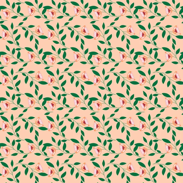 Schöne Nahtlose Muster Mit Blumen Verwendung Für Hintergrund Textildrucke Hüllen — Stockvektor