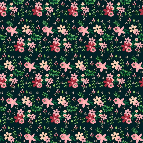 Класичні Шпалери Вінтажний Квітковий Візерунок Фону — стоковий вектор