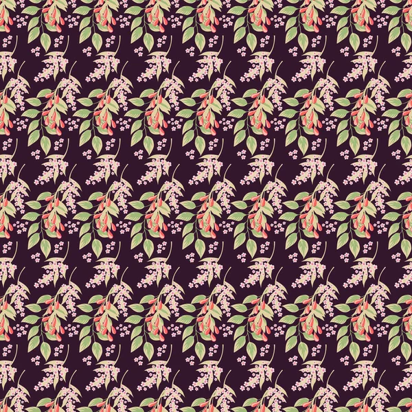 Fondo Pantalla Clásico Patrón Flores Vintage Fondo — Archivo Imágenes Vectoriales