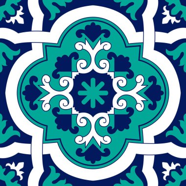 Talavera deseni. Azulejos Portekiz. Türk süsü. Fas fayans mozaiği. İspanyol porseleni. Seramik sofra takımı, halk baskısı. İspanyol çömleği. Etnik kökenli. Akdeniz 'in dikişsiz duvar kağıdı.